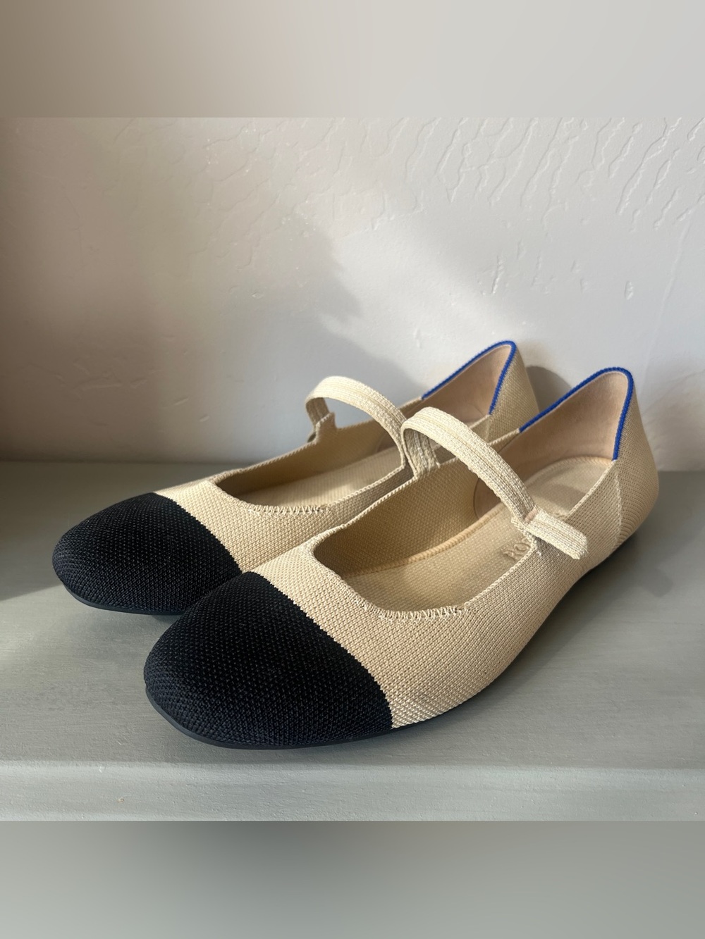 Rothy’s - The Square Mary Jane Cream Captoe